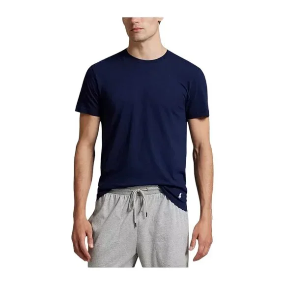 3 PACK Polo Ralph Lauren Classic Fit Crewneck T-Shirt Red Navy Gray Men's - Picture 3 of 6